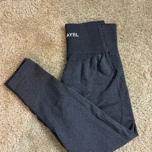 AYBL Seamless Black High Waisted Leggings Size L Gym Athleisure